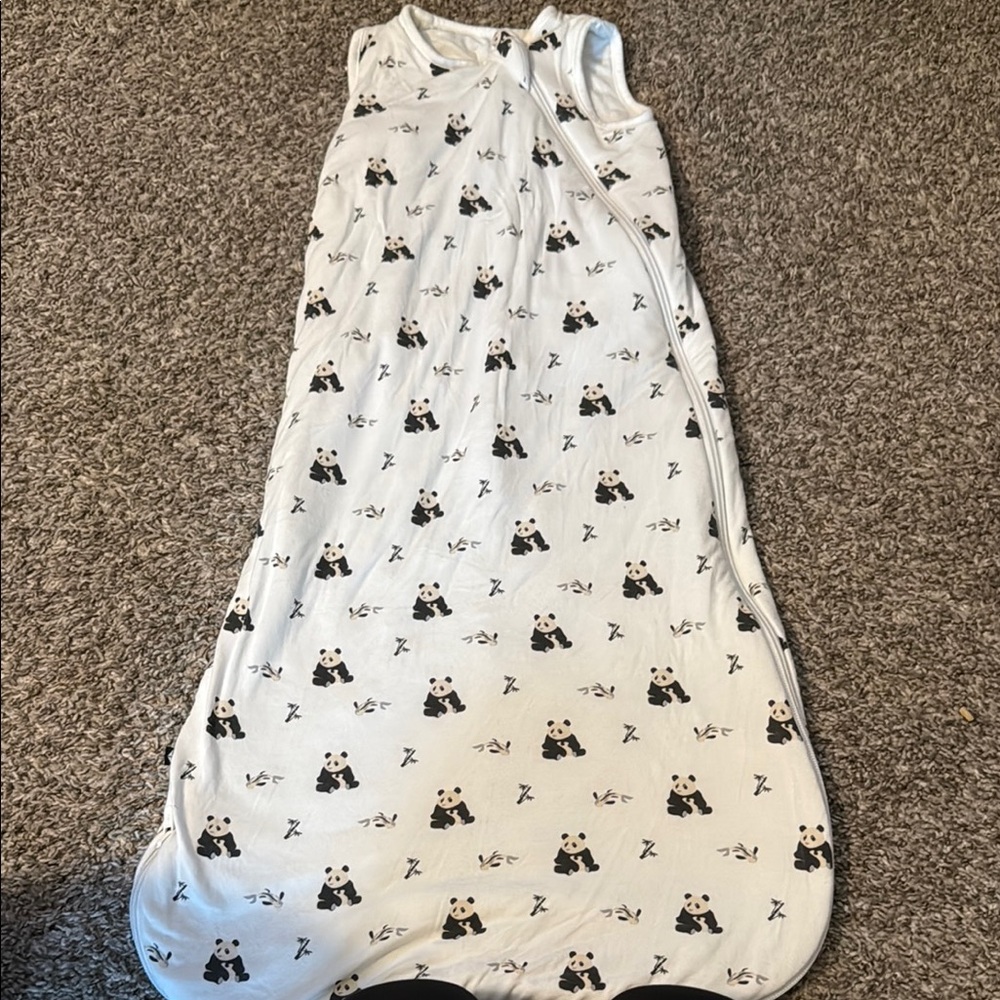Kyte White Sleep Sack with Panda Print